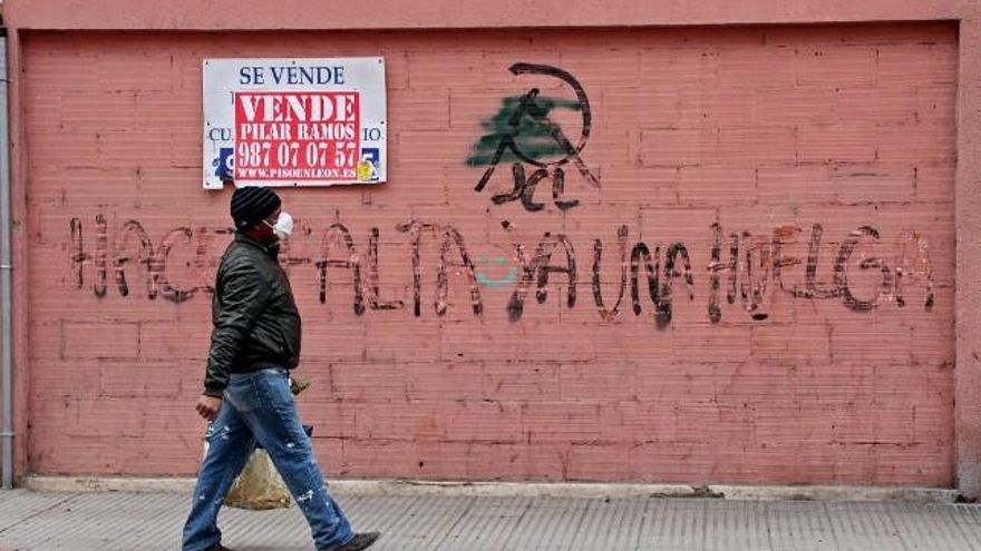 León en estado de alarma./ Peio García / ICAL