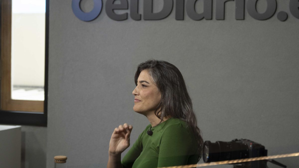 Manuela Bergerot, durante la entrevista en la redacción de elDiario.es, el pasado jueves.