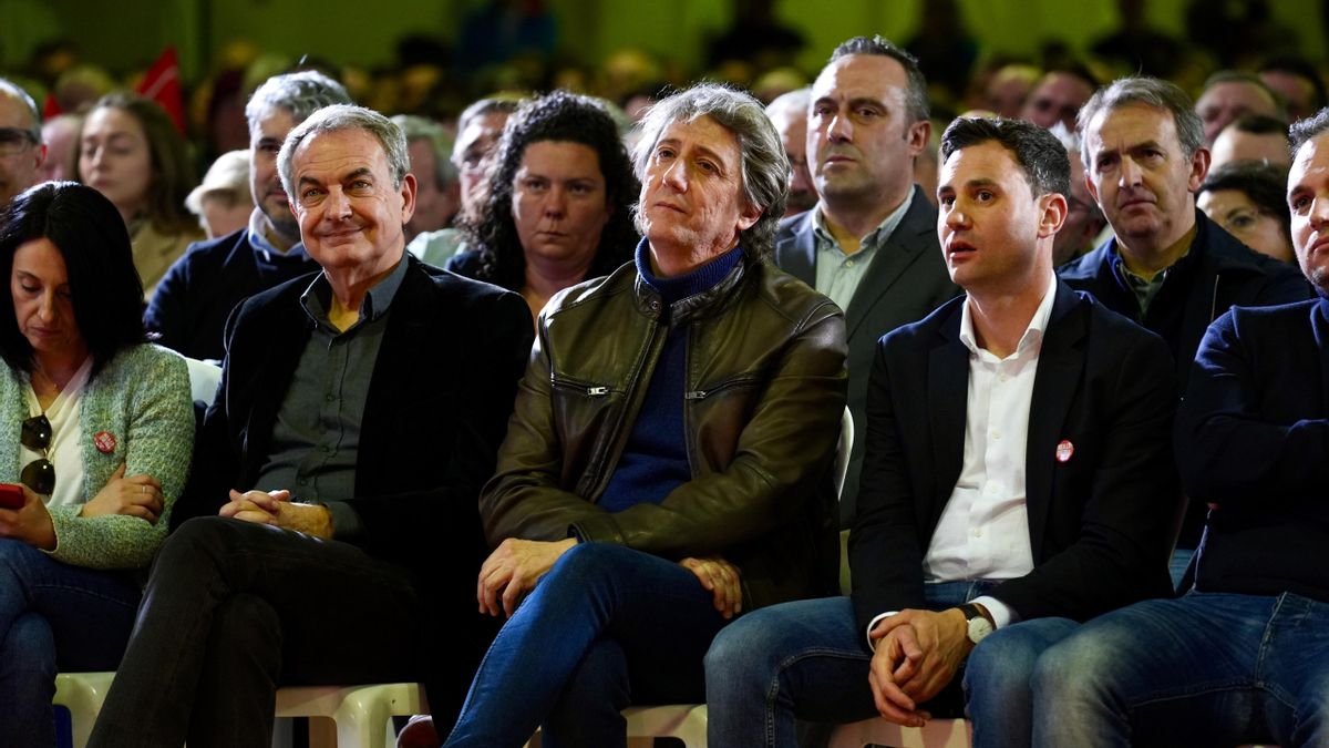 José Luis Rodríguez Zapatero, Carlos Martínez y Javier Alfonso Cendón