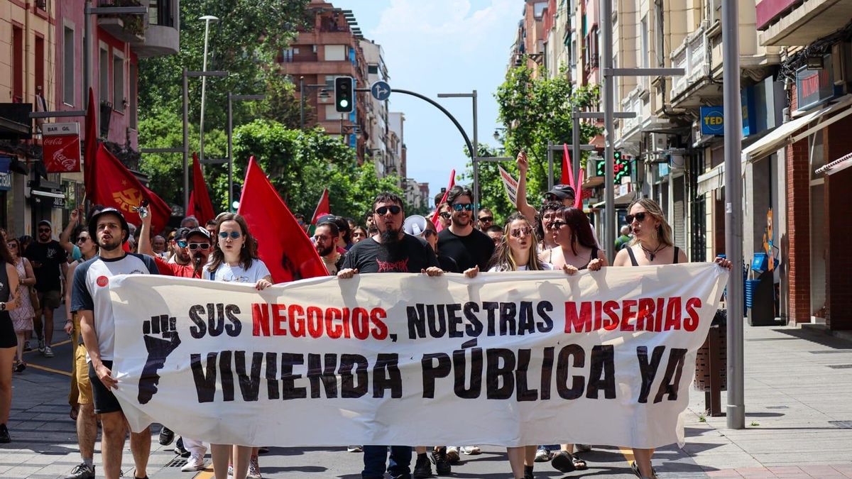 Manifestación por la vivienda digna en Logroño