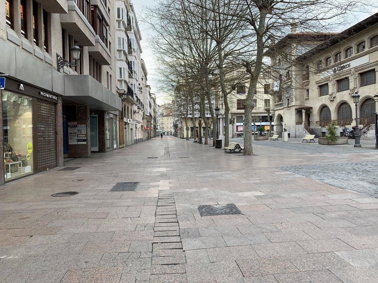 La plaza de Correos de Vitoria