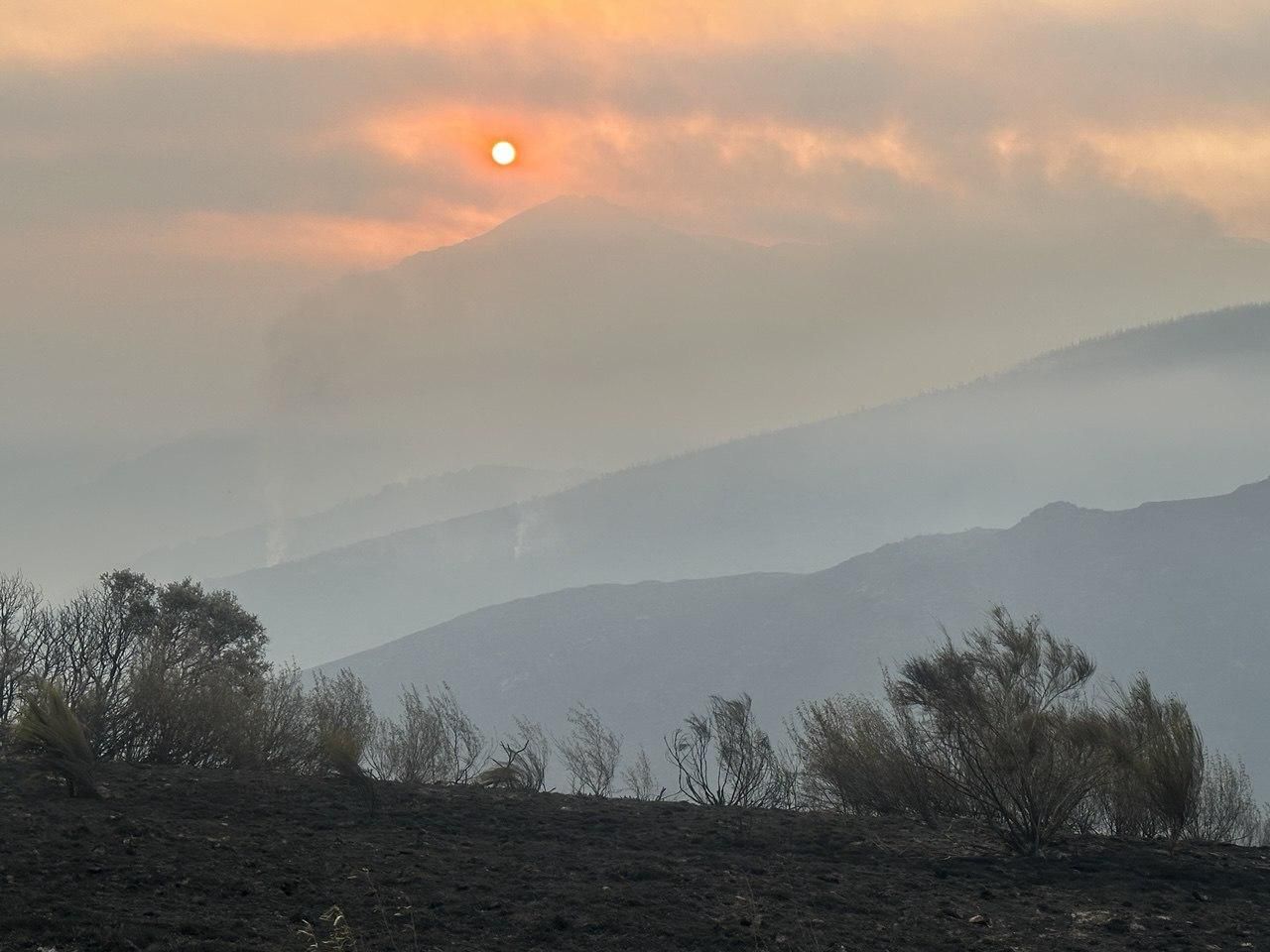 Desolación en Las Médulas tras los incendios forestales