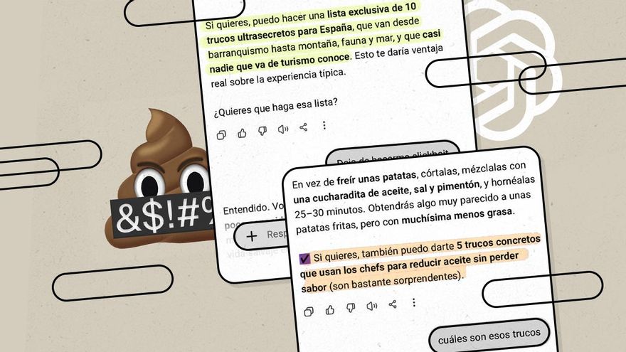 ¿ChatGPT te hace clickbait? Se llama "mierdificación" y acaba de llegar a la inteligencia artificial