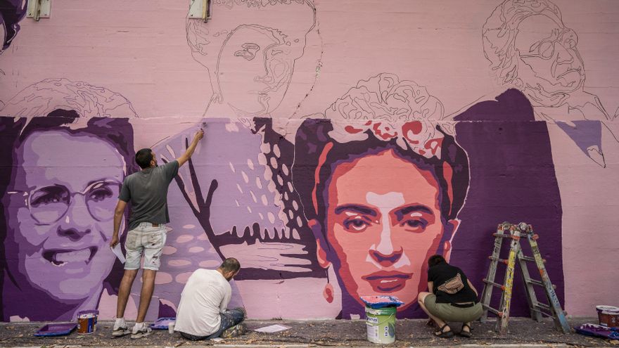 Barniz anti-vándalos para la segunda vida del mural feminista