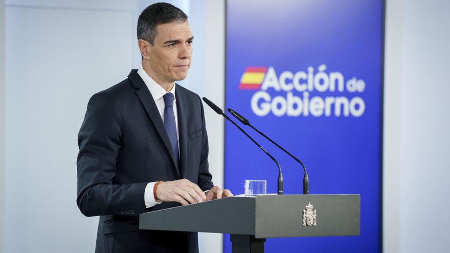 El presidente del Gobierno, Pedro Sánchez, a 22 de abril de 2025, en Madrid (España).