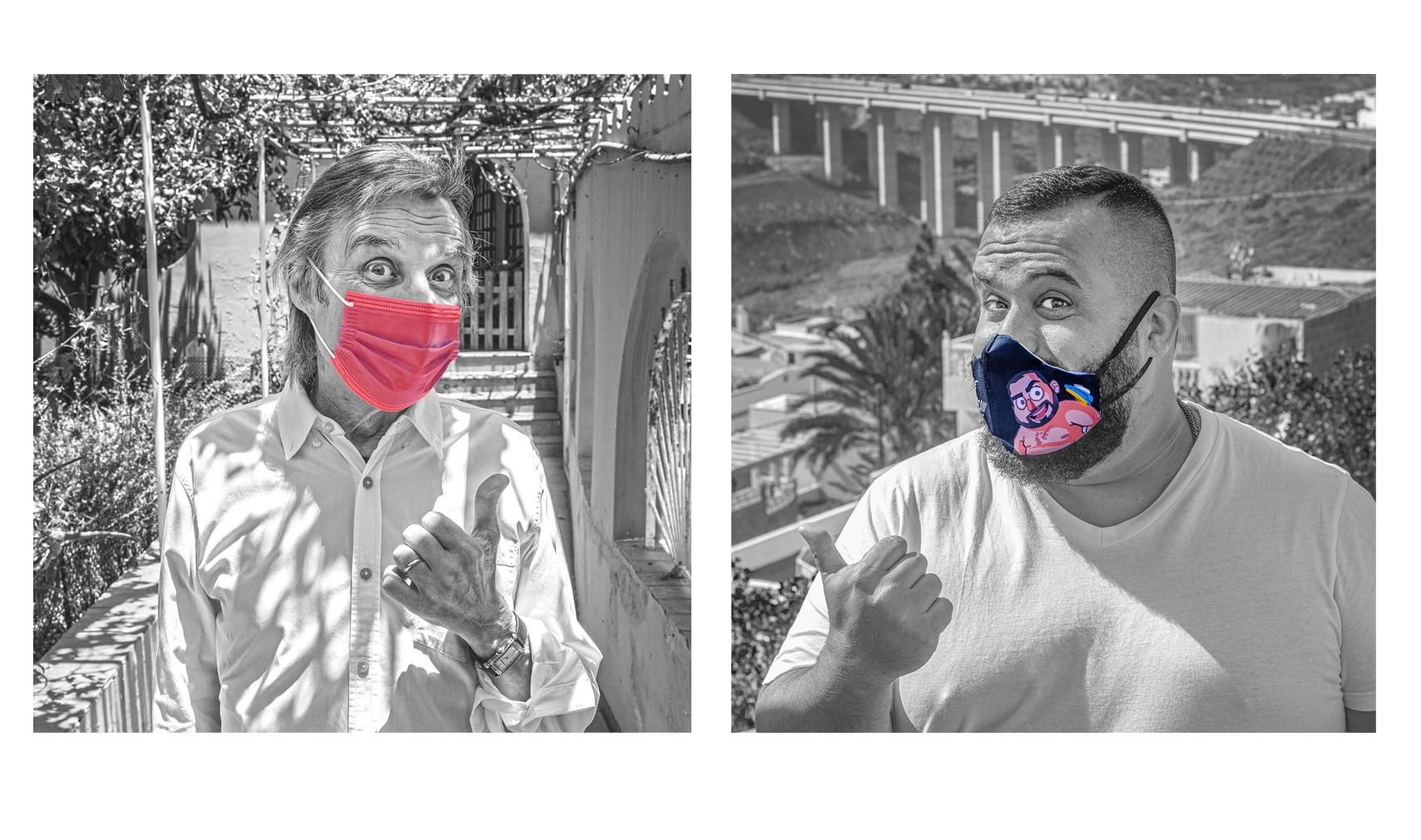 Manolo Vieira y Kike Pérez, cómicos. (LEANDRO BETANCOR)