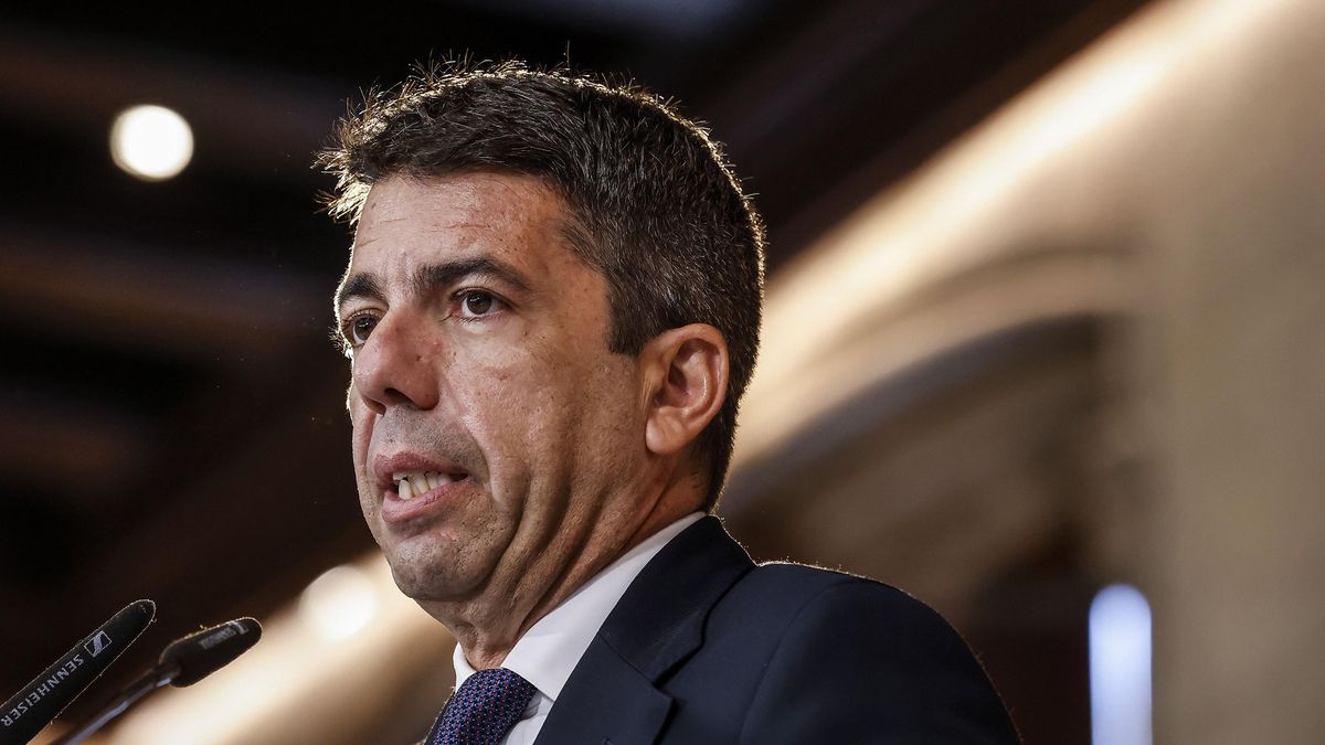 El president de la Generalitat, Carlos Mazón, en una imagen de archivo en el Palau de la Generalitat