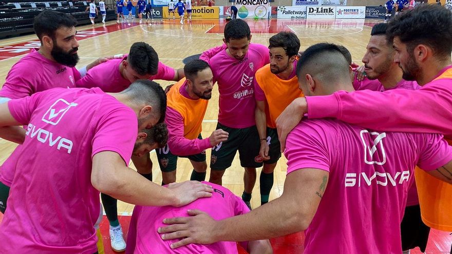 Jugadores del Patrimonio en Zaragoza.