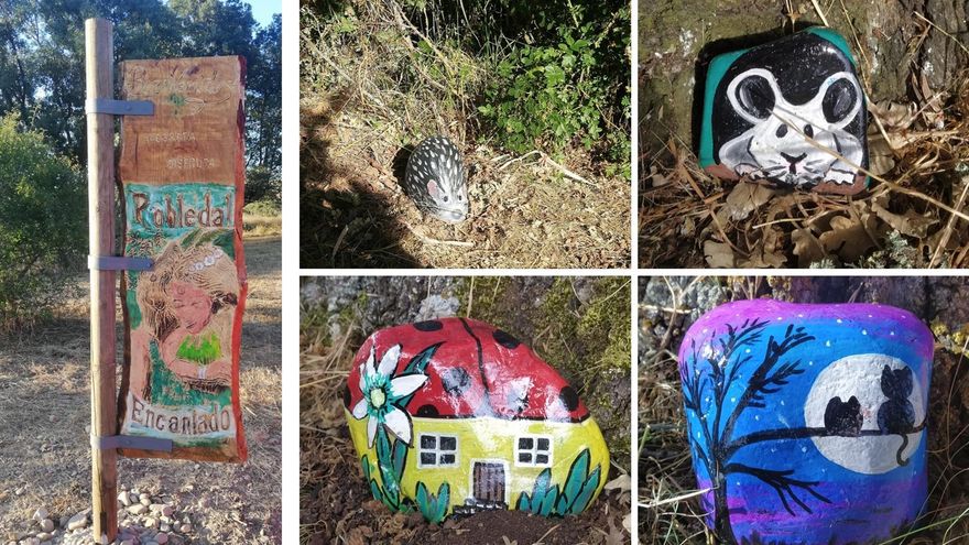 Algunos de los habitantes del 'Robledal Encantado'