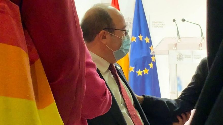 Miquel Iceta, al recoger su cartera de Cultura