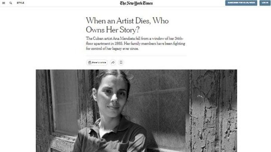 El 'New York Times' reflexiona sobre la artista cubana Ana Mendieta a partir de su exposición en el Musac de León