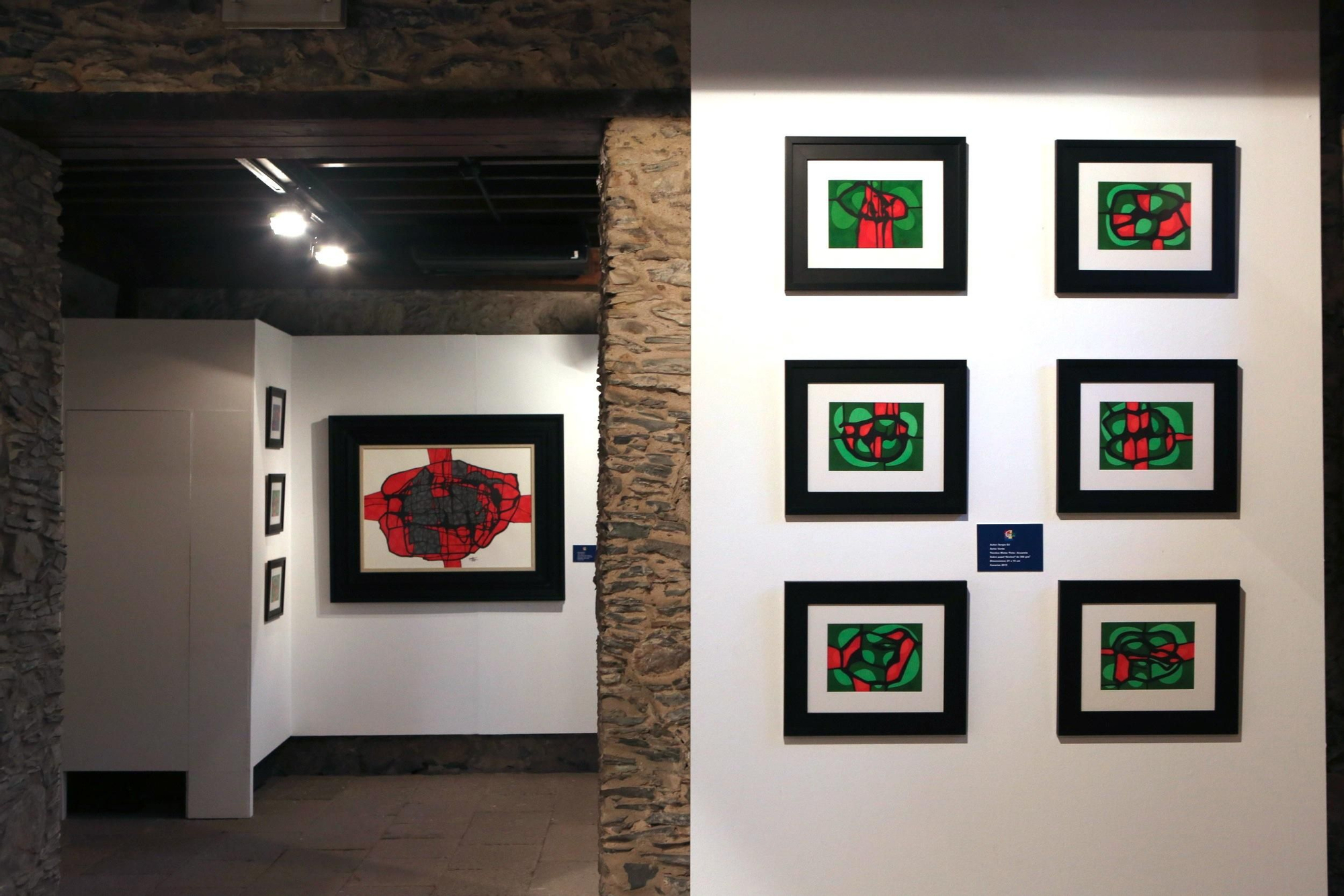 Exposición 'Obra sobre papel' del artista Sergio Gil en la sala de exposiciones 'Casa Condal', San Fernando de Maspalomas. (ALEJANDRO RAMOS)