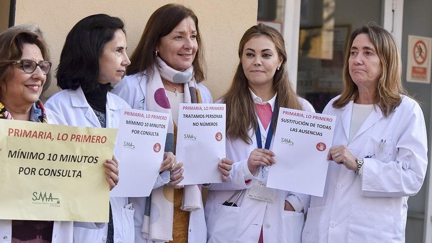 Protesta de médicos de Atención Primaria en 2018
