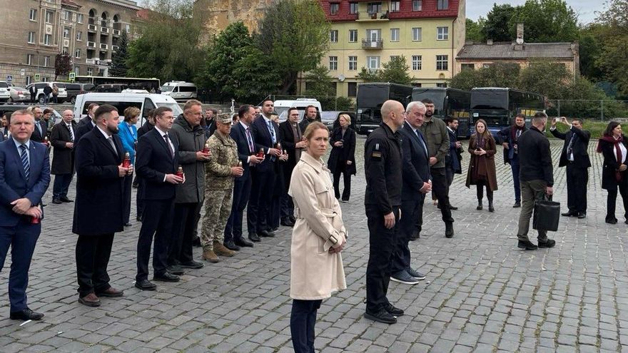 La UE desembarca en Ucrania para contrarrestar el 'Día de la Victoria' de Putin y avanza en el tribunal que juzgue a Rusia