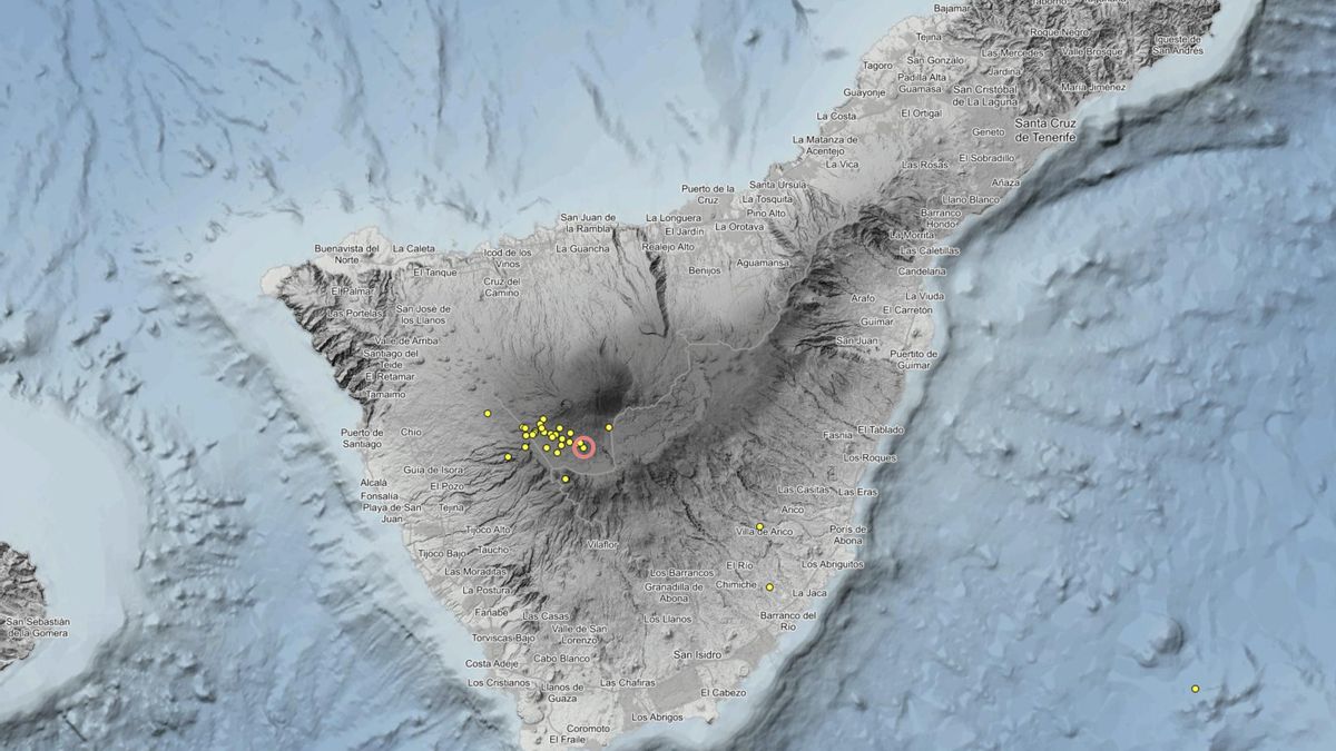 El Instituto Geográfico Nacional detecta una serie sísmica de 30 terremotos junto al volcán del Teide en los últimos días