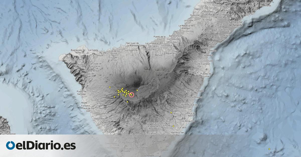 El Instituto Geográfico Nacional detecta una serie sísmica de 30 terremotos junto al volcán del Teide en los últimos días