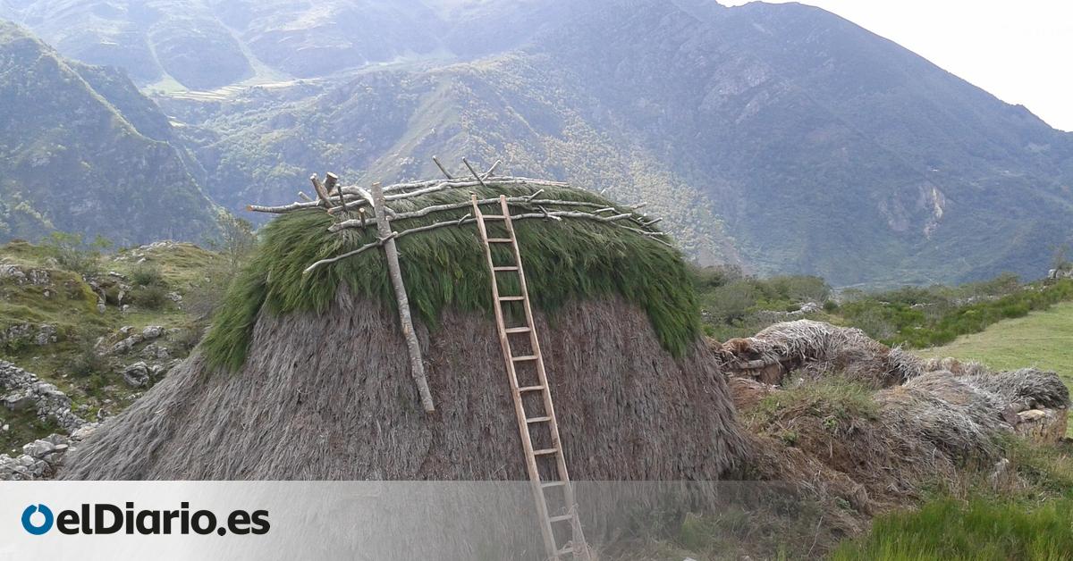 Hechas con piedra y techo de paja, estas originales construcciones servían de refugio para ganaderos y pastores