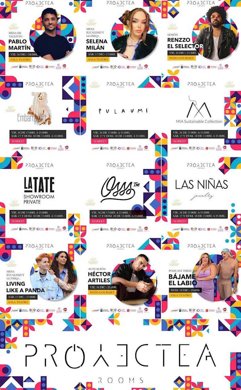 Cartel de 'Proyectea Rooms'