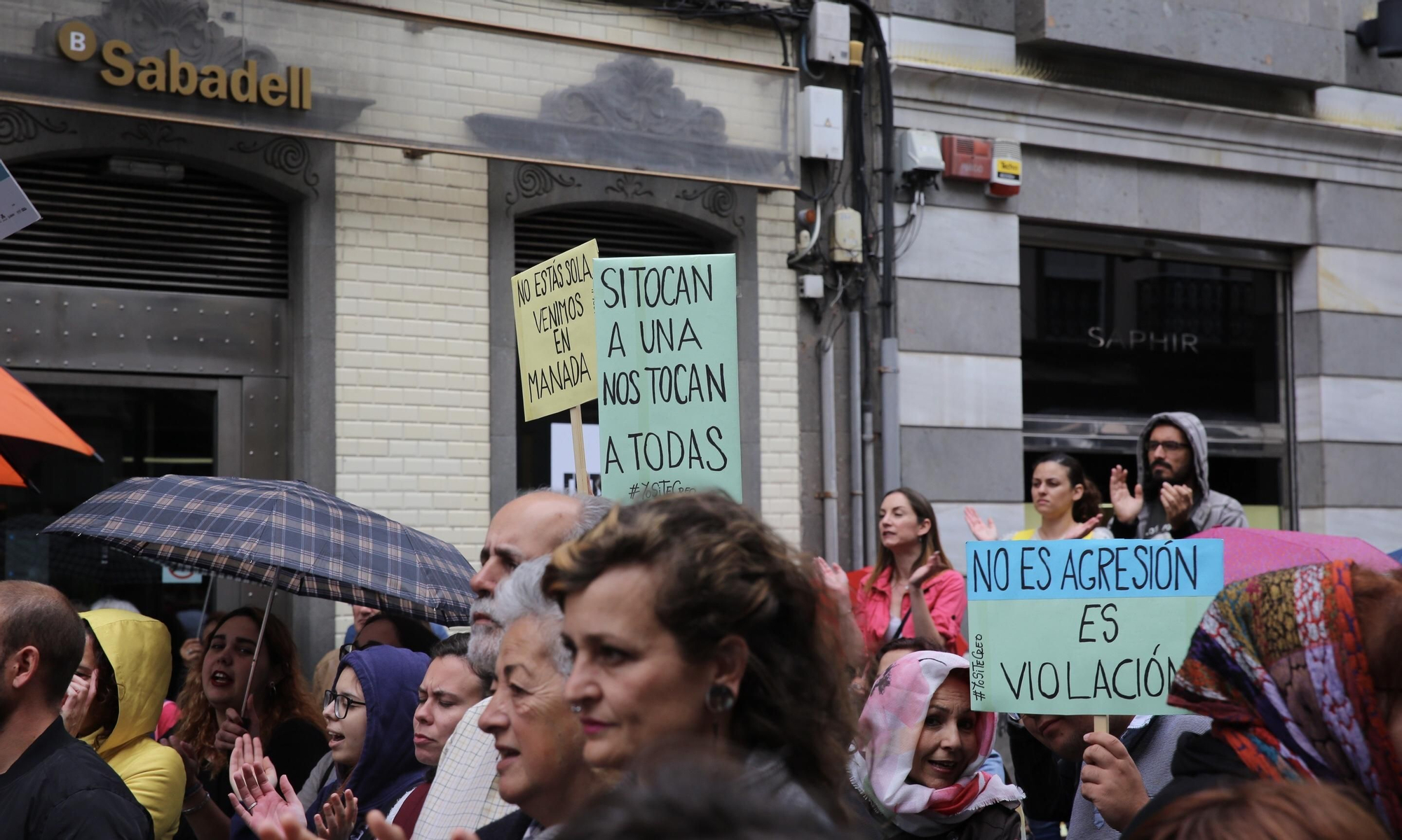 Protesta en Las Palmas de Gran Canaria tras la sentencia de 'La Manada'