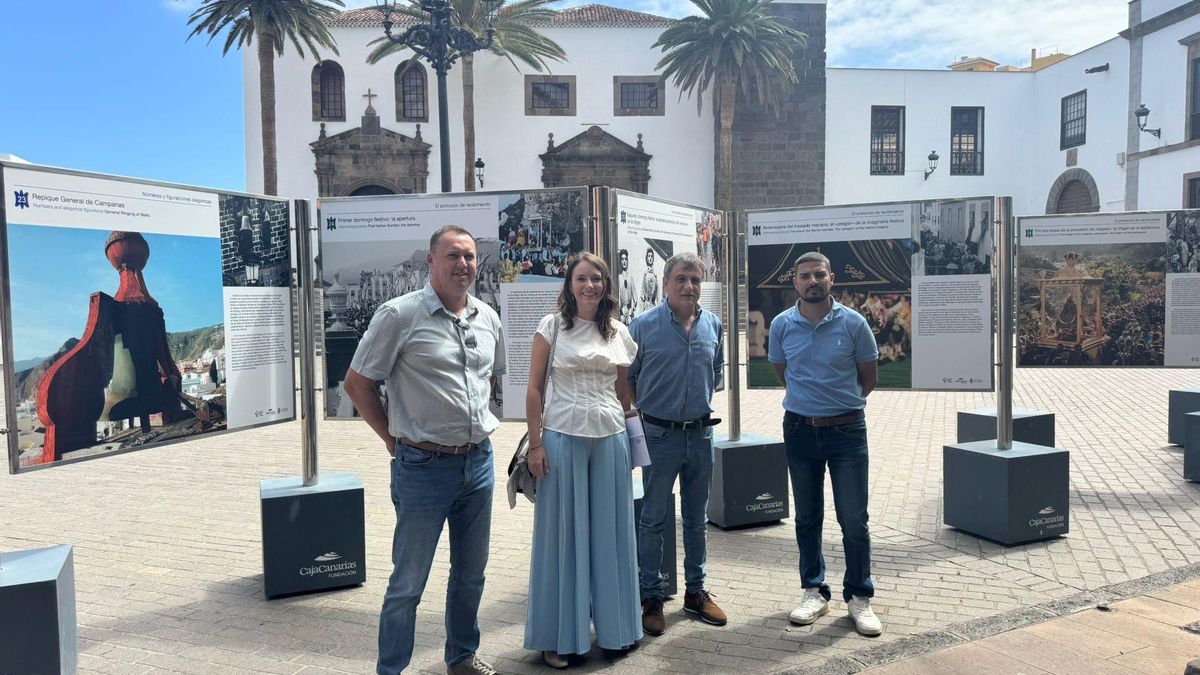 Inauguración  en Garachico de la exposición ‘Cuando baja, sube rica: Bajada de la Virgen de las Nieves’.