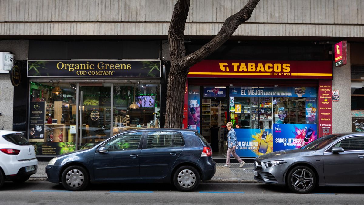 Una tienda de CBD y un estanco convergen en l'Avinguda de l'Argentina de Palma.