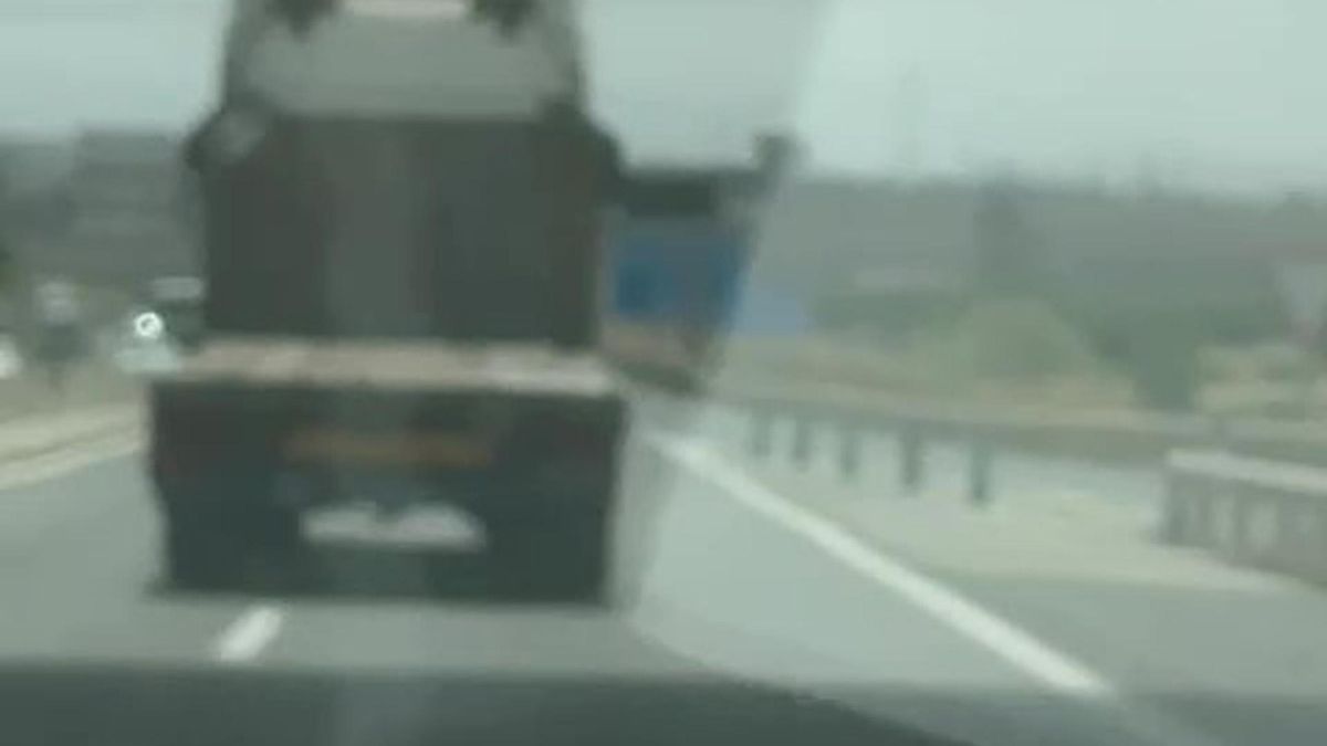 Gracias a las grabaciones de otros usuarios, se pudo comprobar la conducción temeraria del conductor del camión