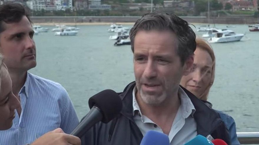 El portavoz nacional del PP, Borja Sémper, hace declaraciones en San Sebastián.