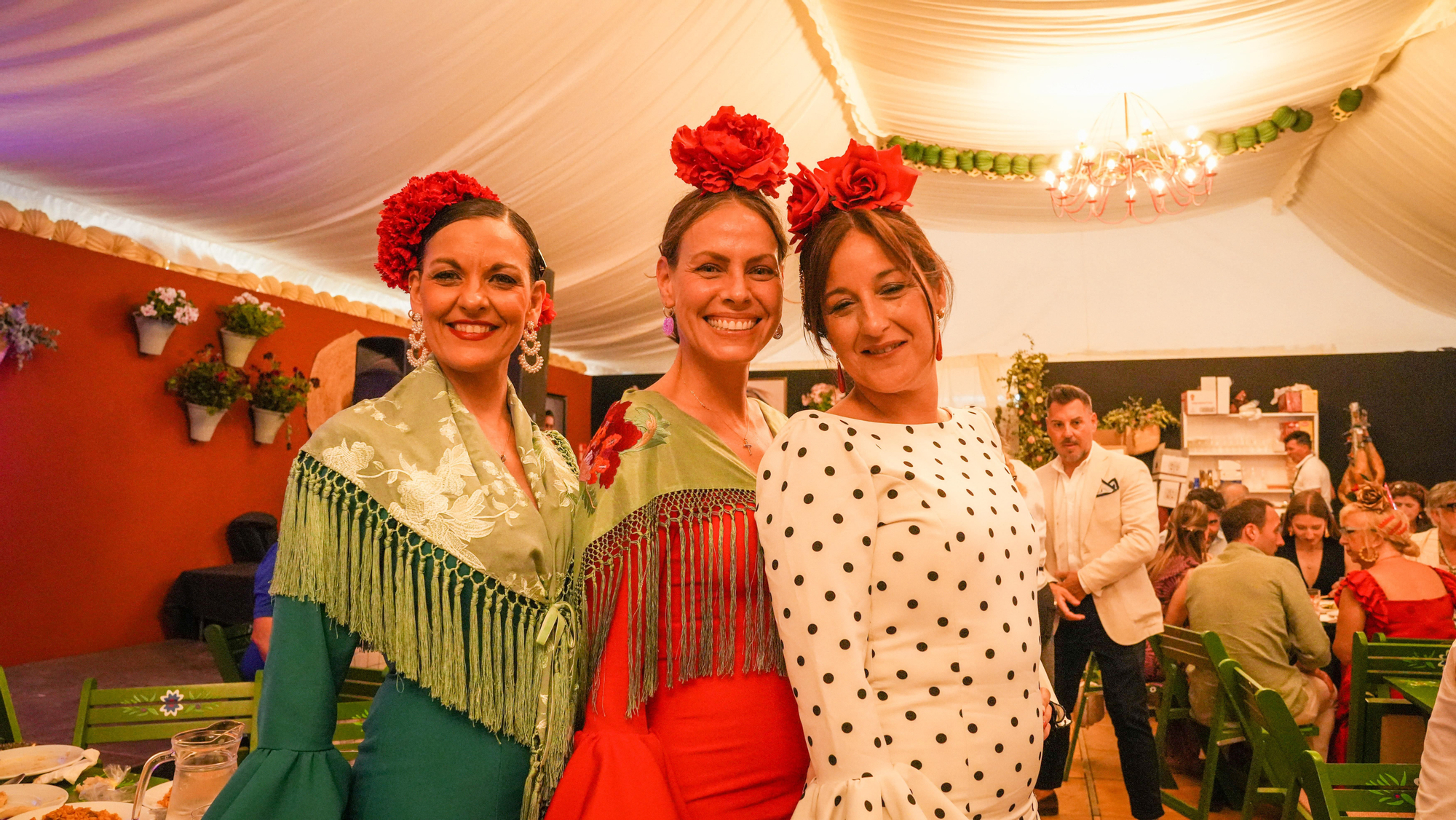 Comidas de empresas y amigos en la Feria de Córdoba