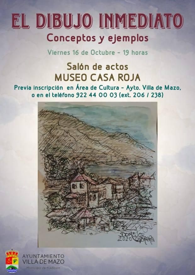 Cartel del evento en el Mus La Casa Roja  de Villa de Mazo.