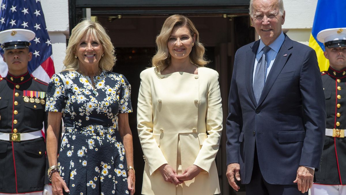 Jill Biden recibe a la primera dama ucraniana para hablar del apoyo de EE.UU. EFE/EPA/BONNIE CASH / POOL