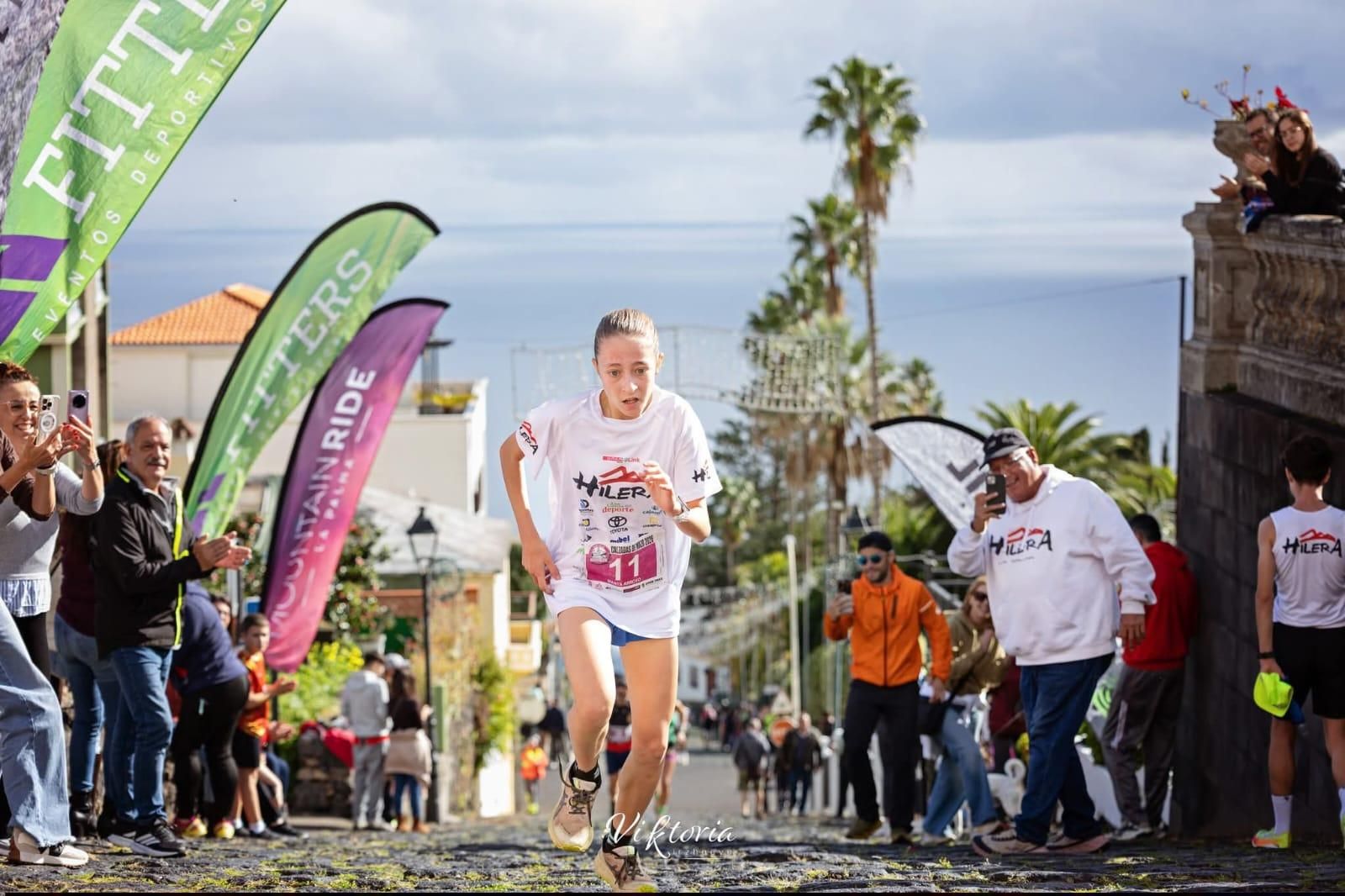 Una participante de  Calzadas de Mazo.