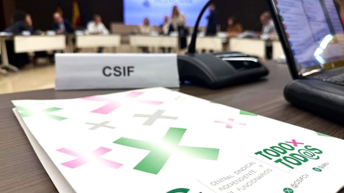 El sindicato CSIF traslada a Fiscalía la "coacción" que han sufrido sus delegados de educación en la Comunitat Valenciana