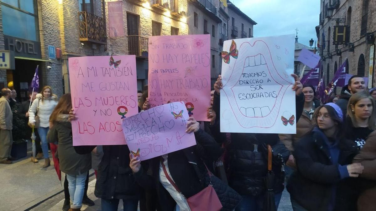 Mujeres migrantes en el 8M en Toledo