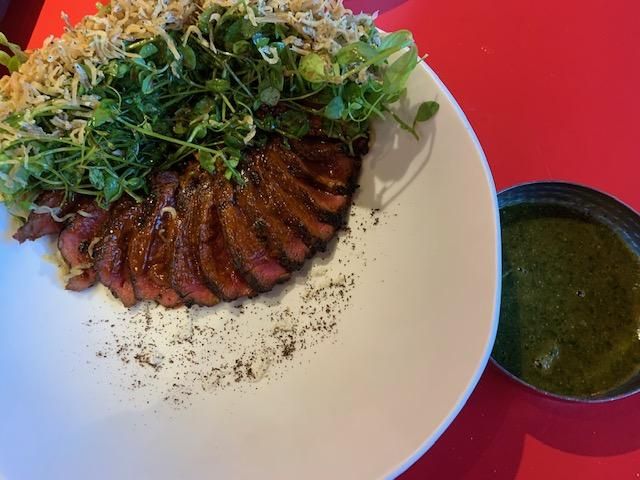 Vaca madurada con mojo canarionikkei