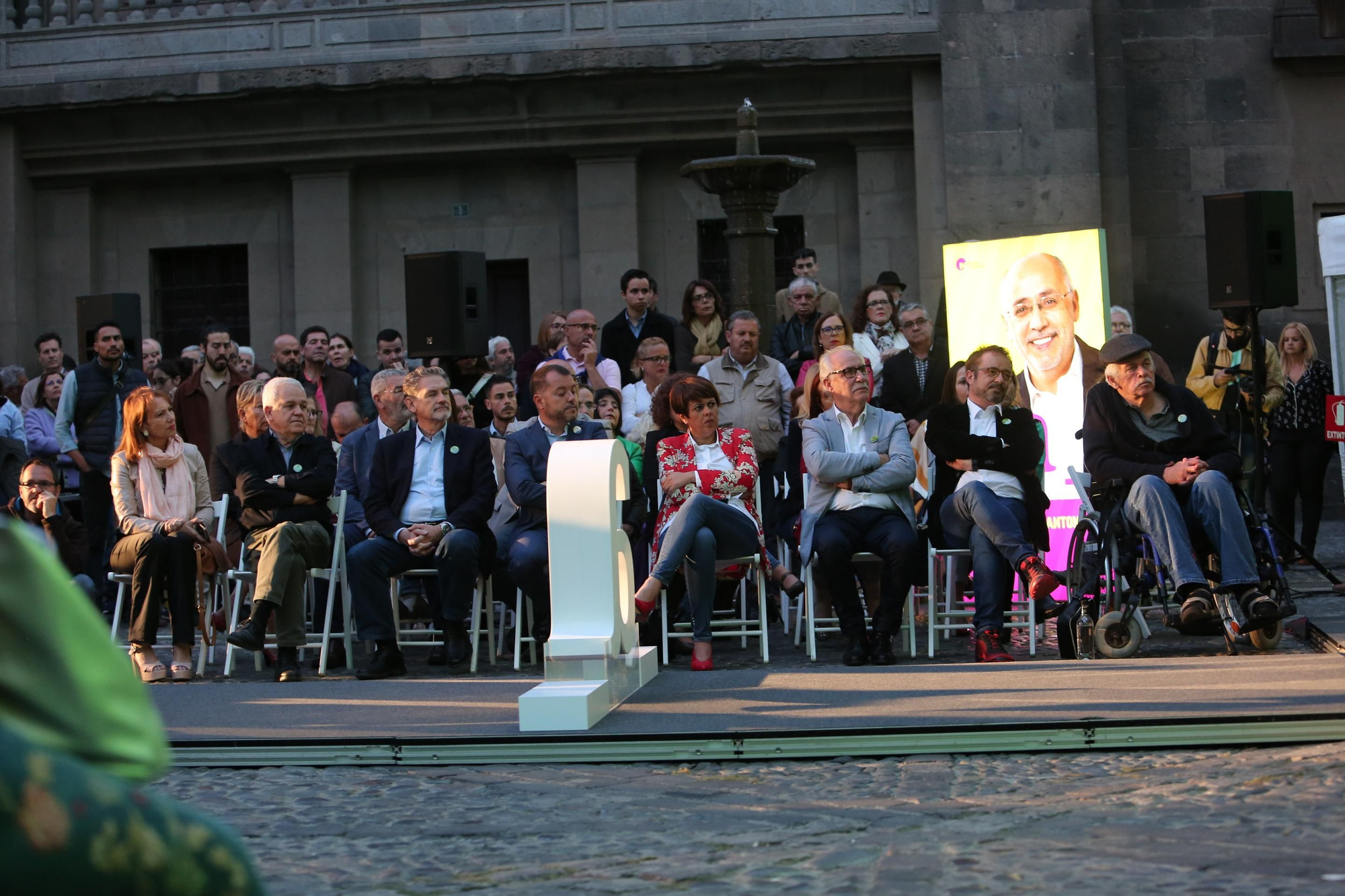Presentación de la candidatura de Antonio Morales (NC) al Cabildo en Las Palmas de Gran Canaria.