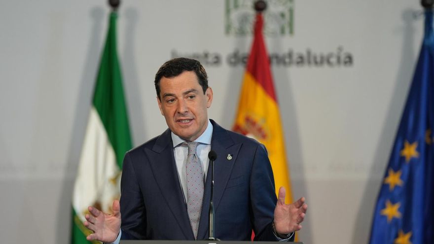 El presidente de la Junta de Andalucía, Juan Manuel Moreno.