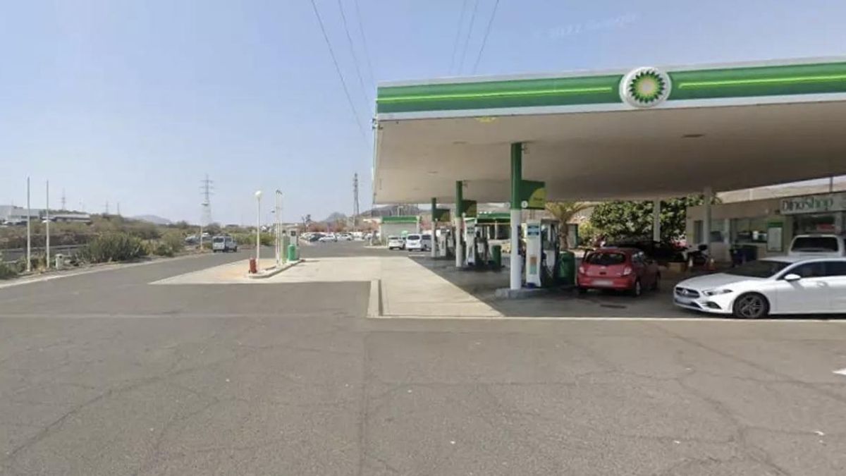 Estación de servicio en el sur de Tenerife.