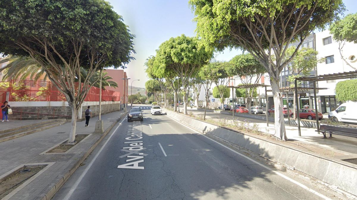Avenida del Cabildo insular, en Telde.