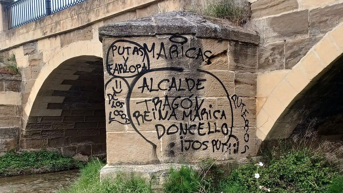 El primer teniente de alcalde de Santo Domingo de la Calzada denuncia ante la Guardia Civil una pintada homófoba