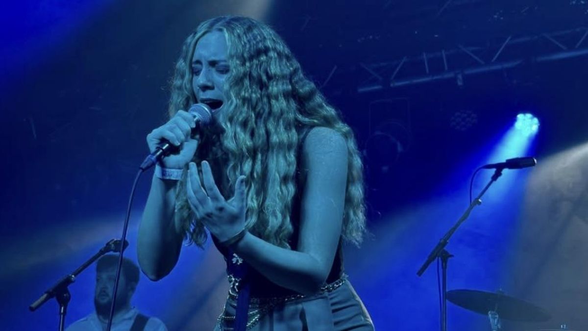 Yanella Cordera en el recital en Madrid.