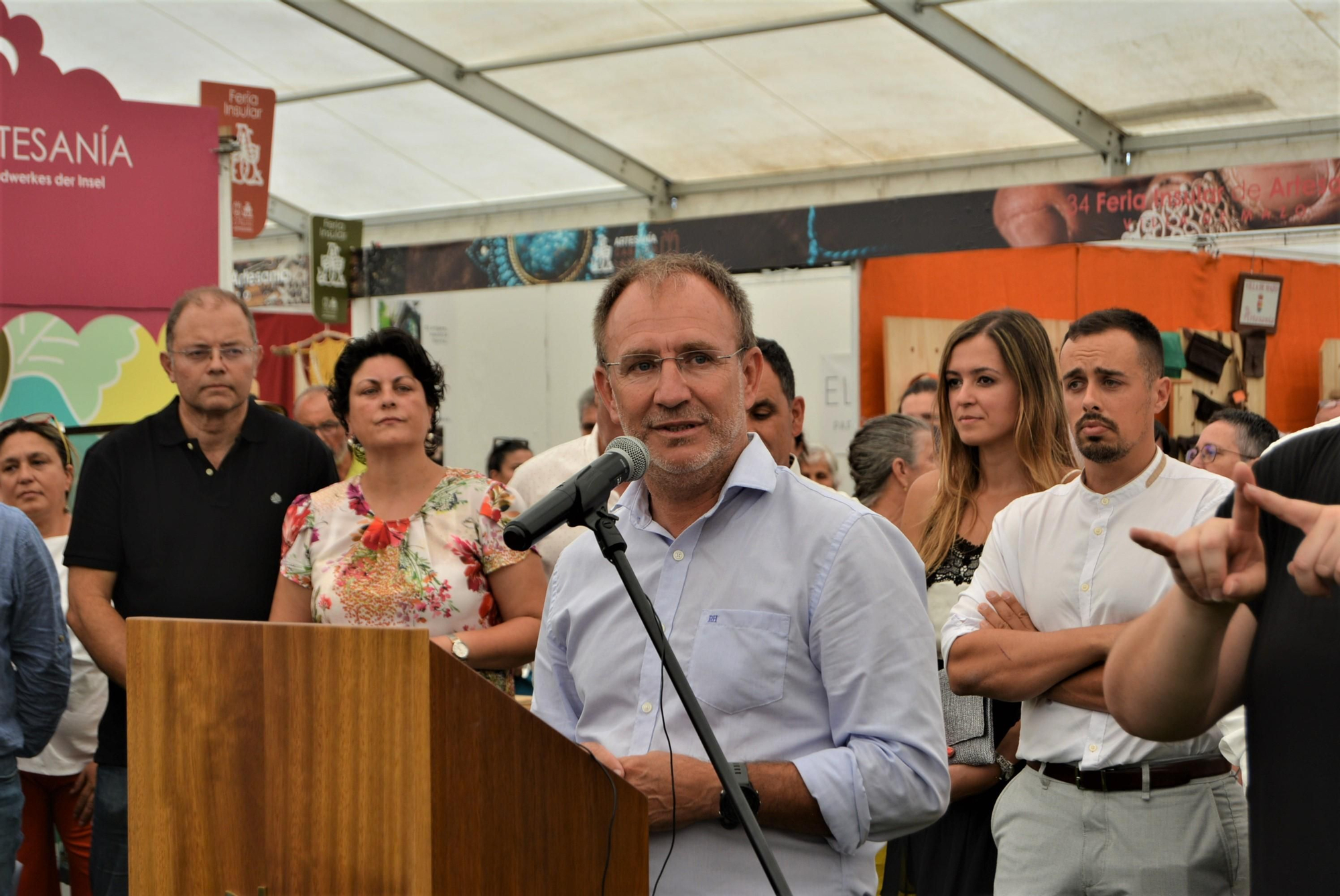 Intervención del presidente del Cabildo, Sergio Rodríguez.