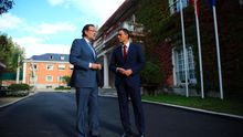 Mariano Rajoy y Pedro Sánchez, durante uno de sus encuentros en La Moncloa
