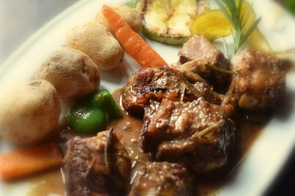 Creaciones culinarias de la Casa del Volcán.