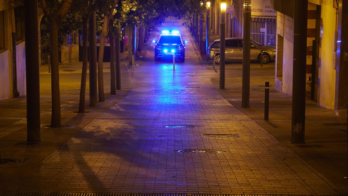 Patrulla de la Policía Nacional en Pamplona