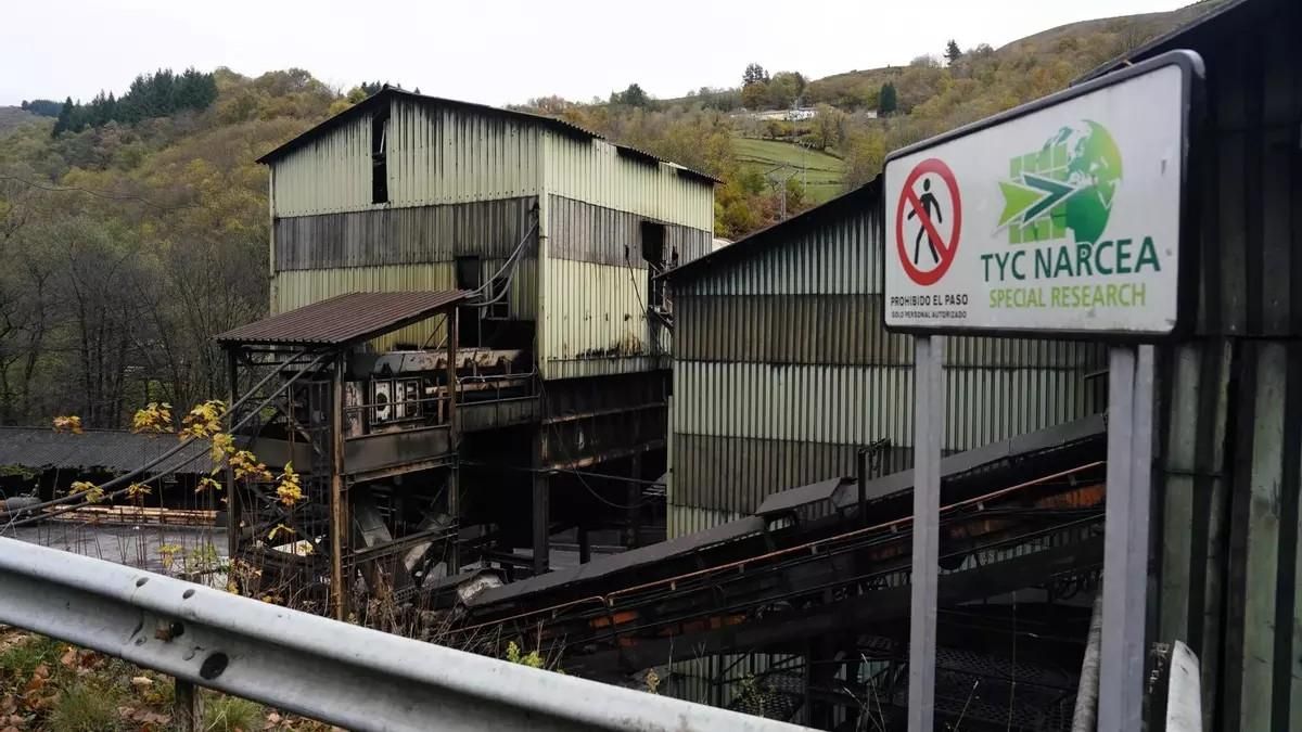 La mina de antracita gestionada por TYC Narcea en Vega de Rengos.