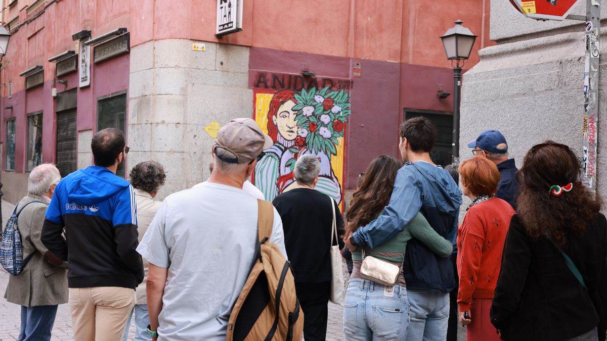 Una de las esquinas de Malasaña que visitamos en el paseo