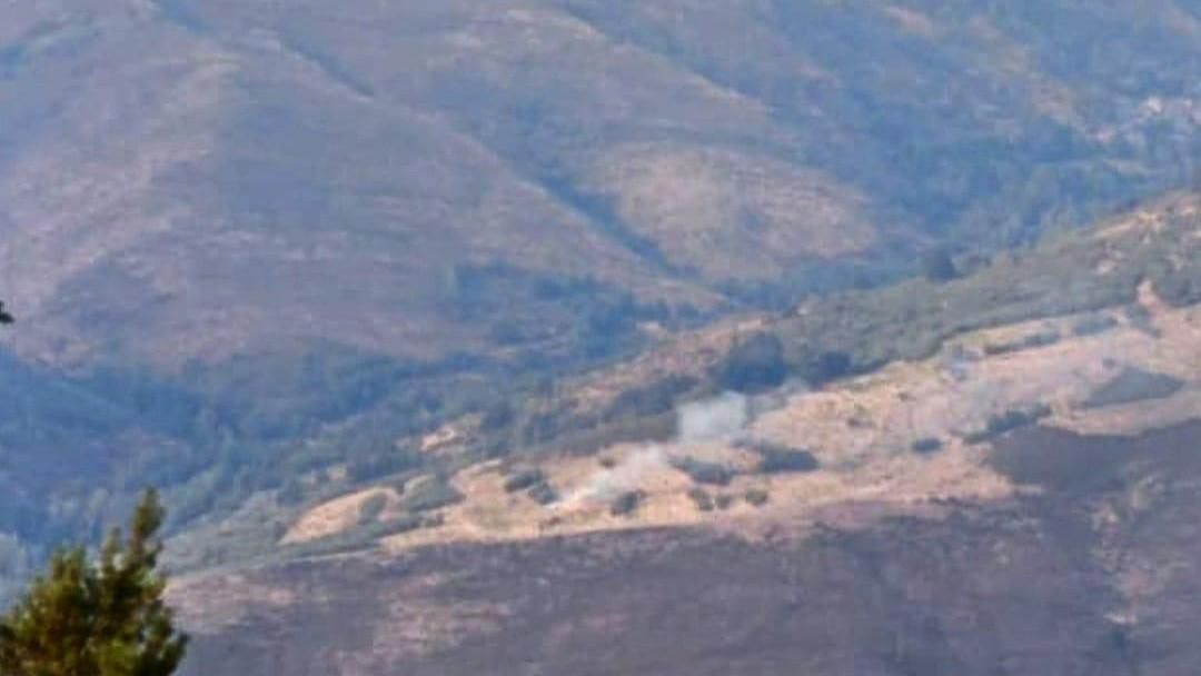 Primer indicio de fuego cerca de la localidad protegida como BIC de Colinas del Campo de Martín Moro.