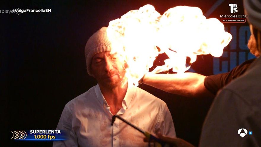 Pablo Motos recupera un antiguo y muy peligroso juego de 'El Hormiguero': "Me he quemado un poquito"