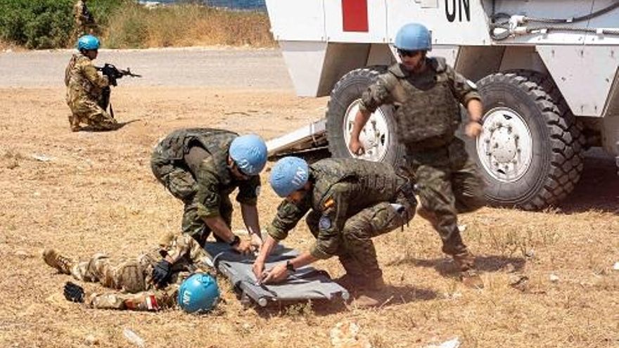 Prestando atención sanitaria en misiones internacionales.