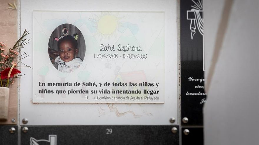 Sahé Sephora Penielle, de 13 meses, perdió la vida el 16 de mayo de 2019 en la costa de Las Marañuelas, en el sur de Gran Canaria, tras encallar la patera en la que viajaba con su madre.